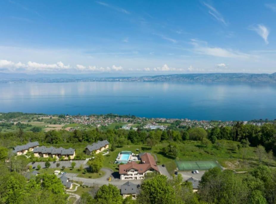 Le Garden - Ski - Vue Lac - Piscine - Parking - Evian - Thonon - Lugrin Εξωτερικό φωτογραφία